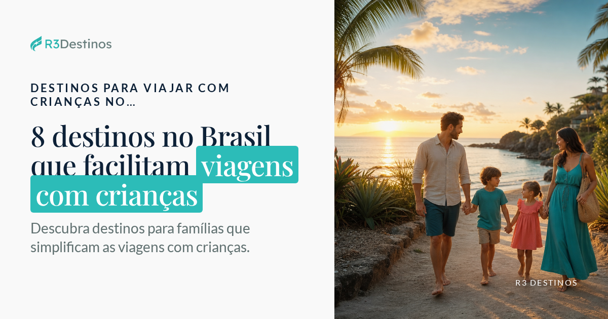 8 destinos no Brasil que facilitam viagens com crianças